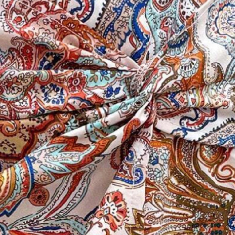 Boho Paisley Floral Print Twist Detail Mini Skort - Picture 2 of 3